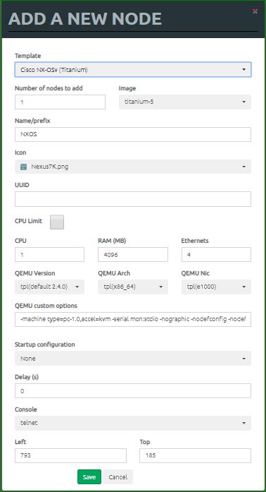 Install And Setup Cisco Nexus 5K Titanium NX-OSv Image To EVE-NG 